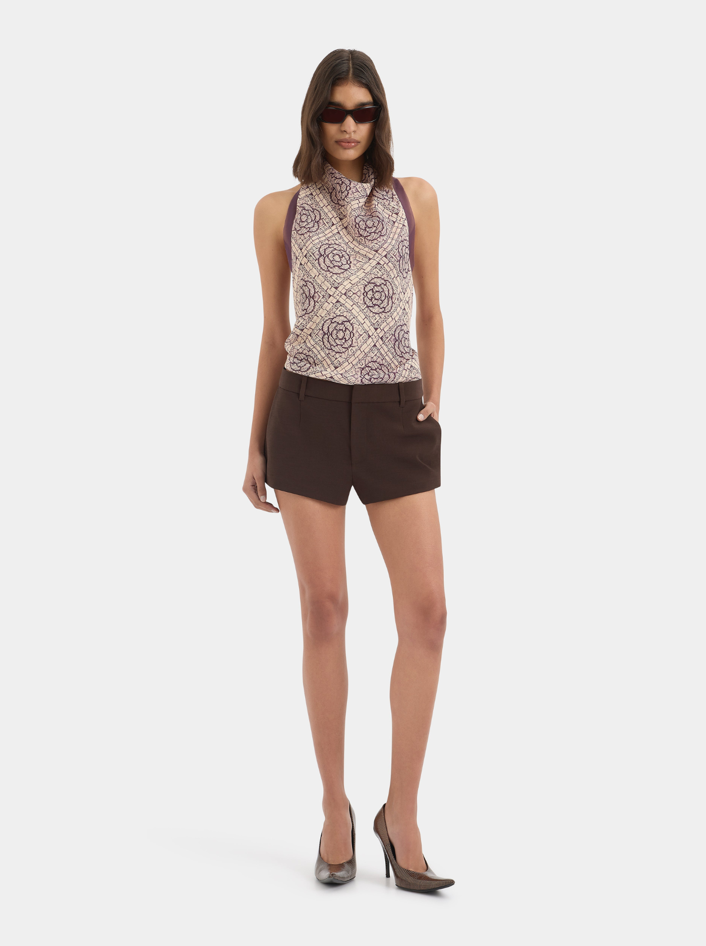 Short Sastre Mini Mujer Tejido de Traje