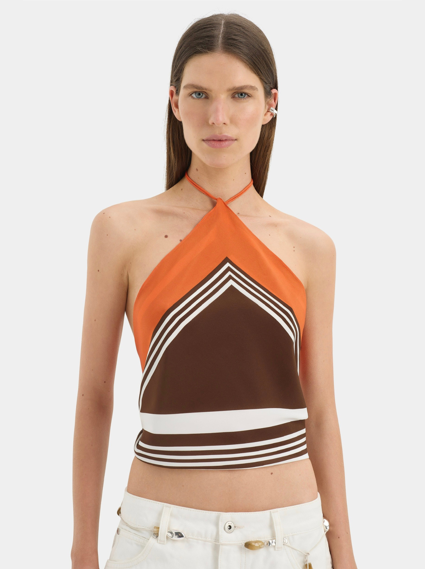 Pañuelo de Seda Mujer Estampado Pacha Stripe