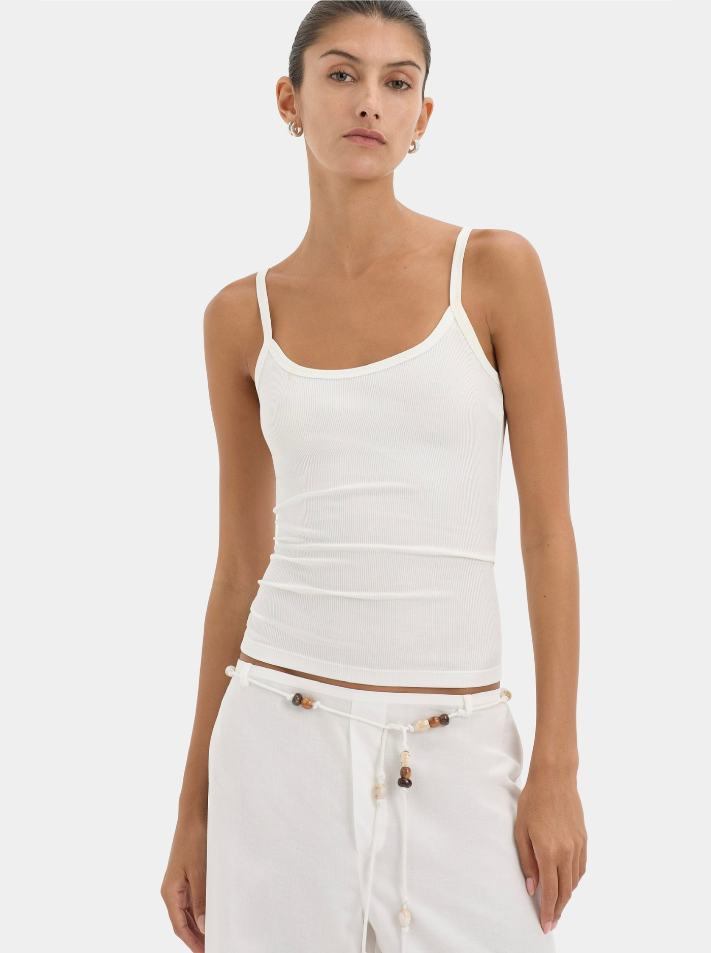 Pantalón Ancho Semitransparente Mujer Algodón Voile