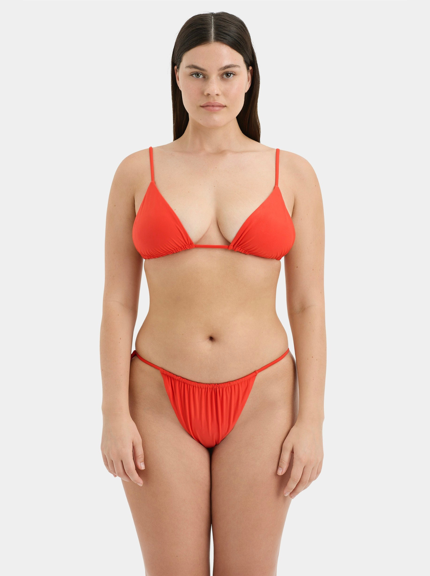 Braguita de Bikini Roja Mujer Autocierre Lateral