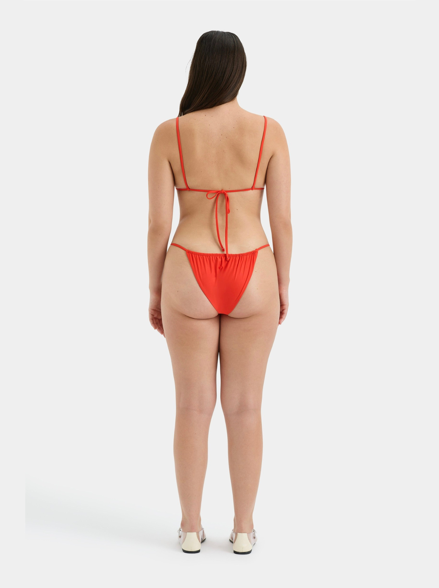 Braguita de Bikini Roja Mujer Autocierre Lateral